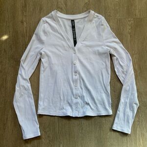 Vuori White V-Neck Top
